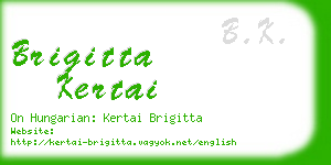 brigitta kertai business card